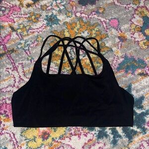 Athleta Women's Black Strappy Bralette